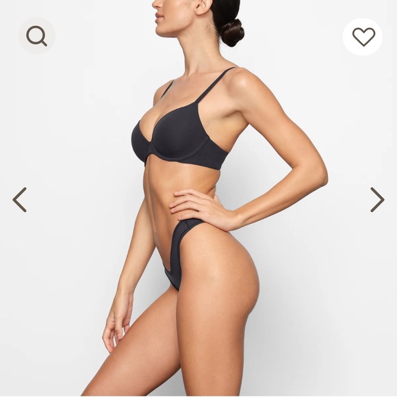 NWT SKIMS Fits Everybody‎ T-Shirt Demi Bra ONYX Sz 42DDD - Picture 2 of 5